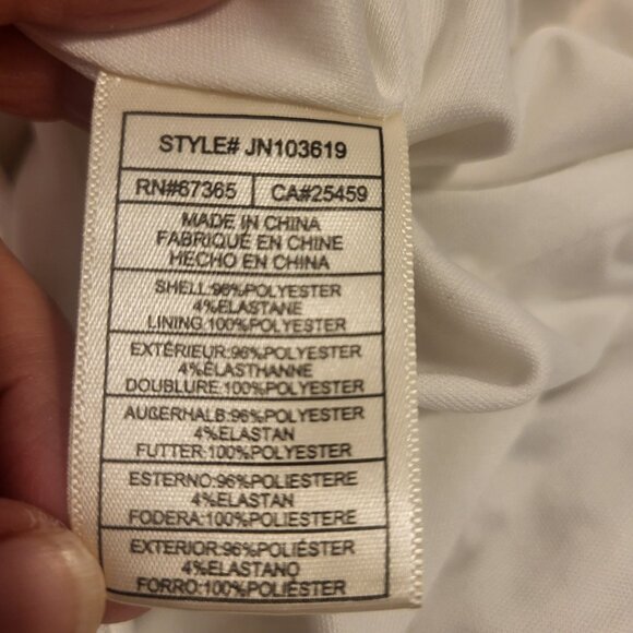 Betsey Johnson Women’s 14 White Green Floral Taylor Corset Jumpsuit Wide Leg - Picture 7 of 14